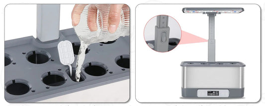 Kit de Cultivo Hidropónico Inteligente (8 Vainas) - Tu Huerto Urbano con Control Remoto