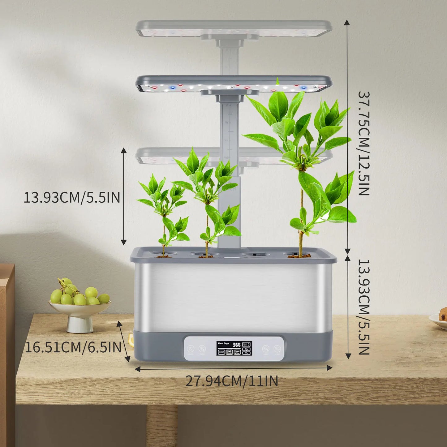 Kit de Cultivo Hidropónico Inteligente (8 Vainas) - Tu Huerto Urbano con Control Remoto