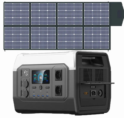 Potencia Absoluta: Central Eléctrica Portátil con Panel Solar de 400W - Independencia Energética