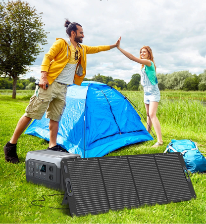 Potencia Absoluta: Central Eléctrica Portátil con Panel Solar de 400W - Independencia Energética