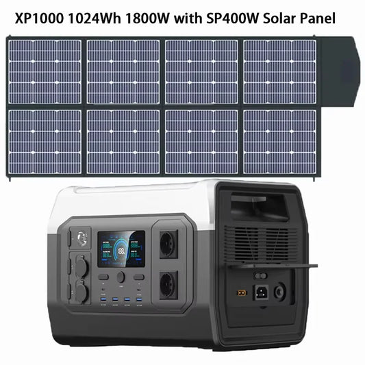 Potencia Absoluta: Central Eléctrica Portátil con Panel Solar de 400W - Independencia Energética