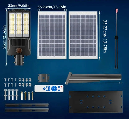 Iluminación de Máxima Potencia: Farola Solar de 8000W