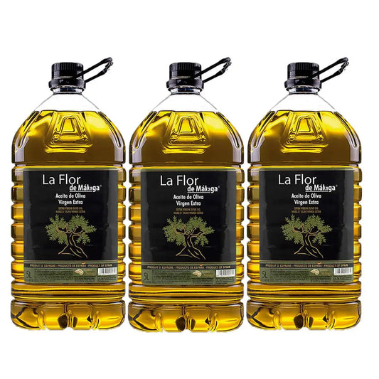 Aceite de oliva virgen extra La Flor de Málaga 3 x 5 litros