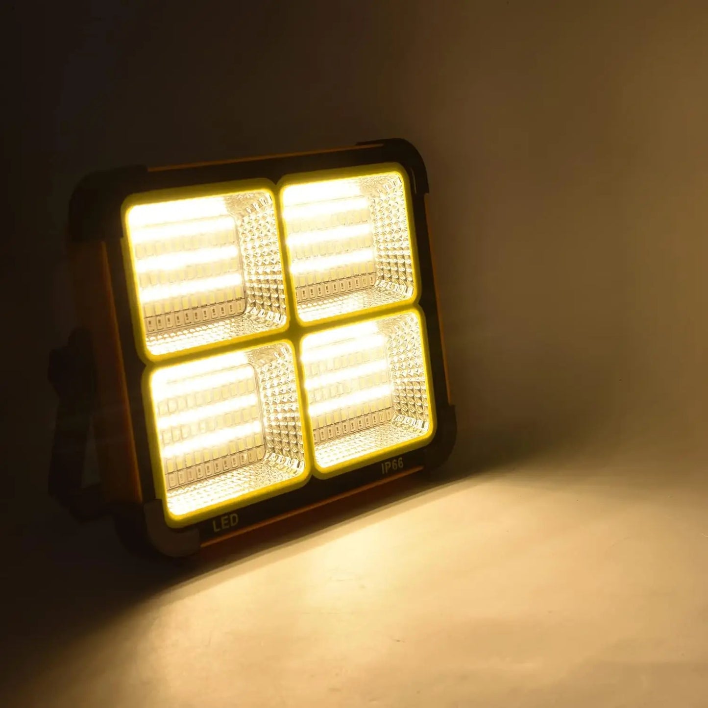 Foco LED Portátil con Carga Solar y USB