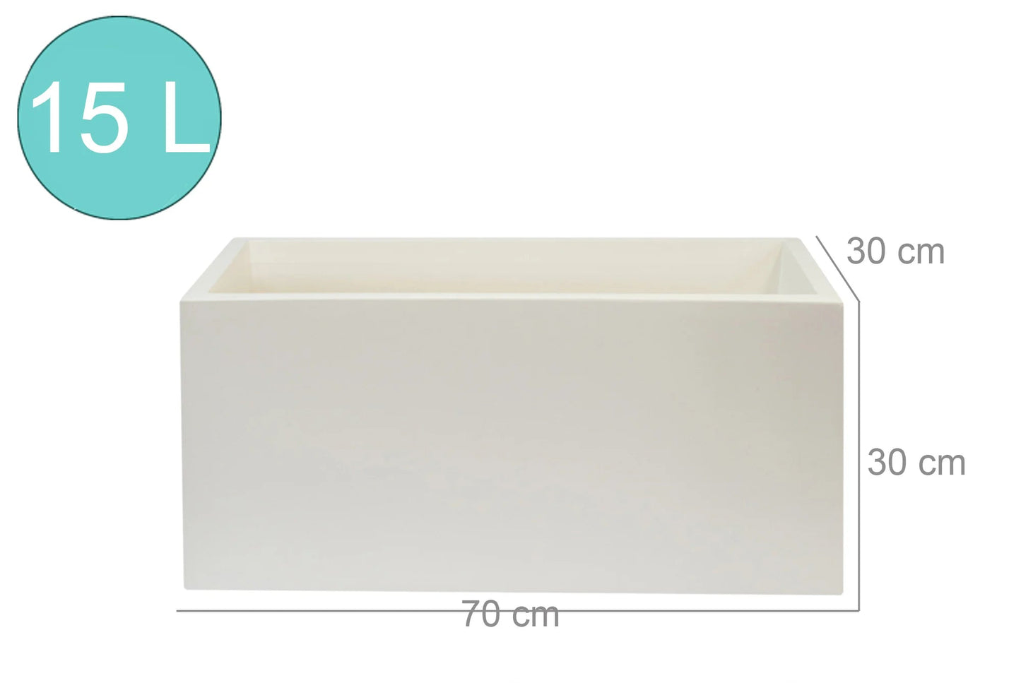 Macetero Rectangular Para Tu Huerto Urbano (70x30cm)