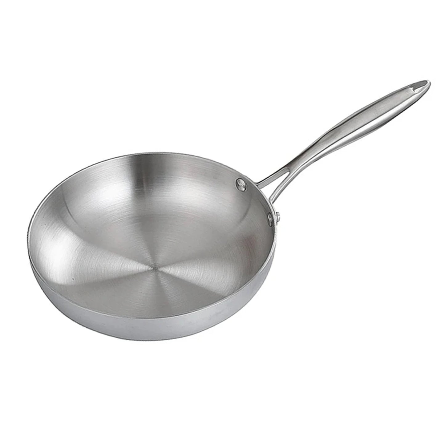 Inquebrantable y Saludable: Sartén de Acero Inoxidable 304 de Alta Calidad (24/28 cm) - Libre de Antiadherentes Químicos Tóxicos
