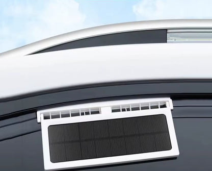 Aire Fresco y Puro en Tu Vehículo, Sin Electricidad: Ventilador Solar Portátil de 3 Cabezales para Desodorización y Ventilación