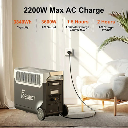 Poder Ilimitado para lo Inesperado: Estación de Energía Portátil F3600 Pro (3600W/11520Wh) - Tu Garantía de Autonomía Total