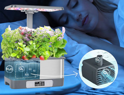 Kit de Cultivo Hidropónico Inteligente (8 Vainas) - Tu Huerto Urbano con Control Remoto