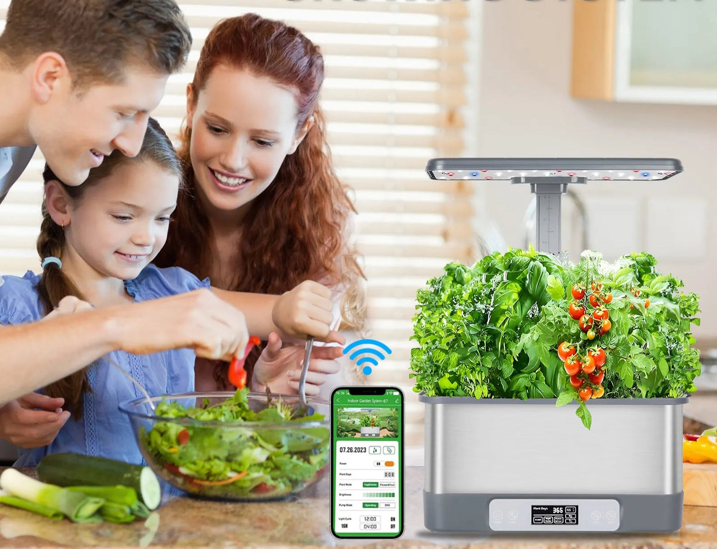 Kit de Cultivo Hidropónico Inteligente (8 Vainas) - Tu Huerto Urbano con Control Remoto