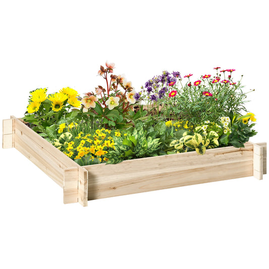 Huerto Urbano de Madera: Cultiva tus Alimentos en Casa (100x100x16cm)