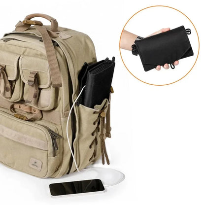 Energía Portátil Siempre Contigo: Panel Solar Plegable de 20W - Carga USB para Supervivencia y Aventura