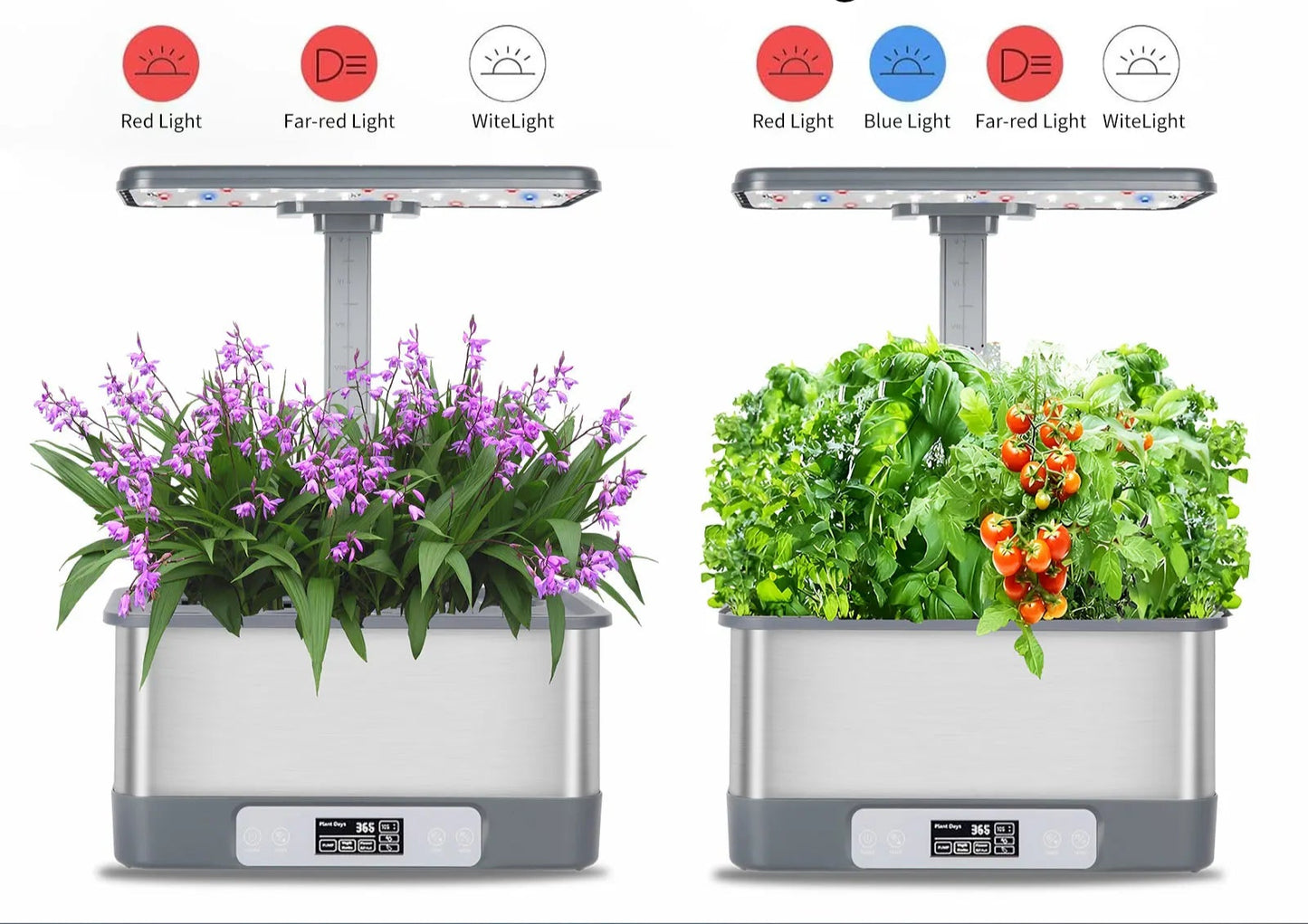 Kit de Cultivo Hidropónico Inteligente (8 Vainas) - Tu Huerto Urbano con Control Remoto
