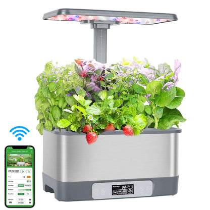 Kit de Cultivo Hidropónico Inteligente (8 Vainas) - Tu Huerto Urbano con Control Remoto